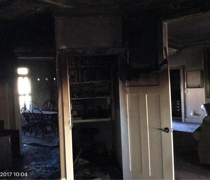 Effects of laundry room fire in Clemmons North Carolina